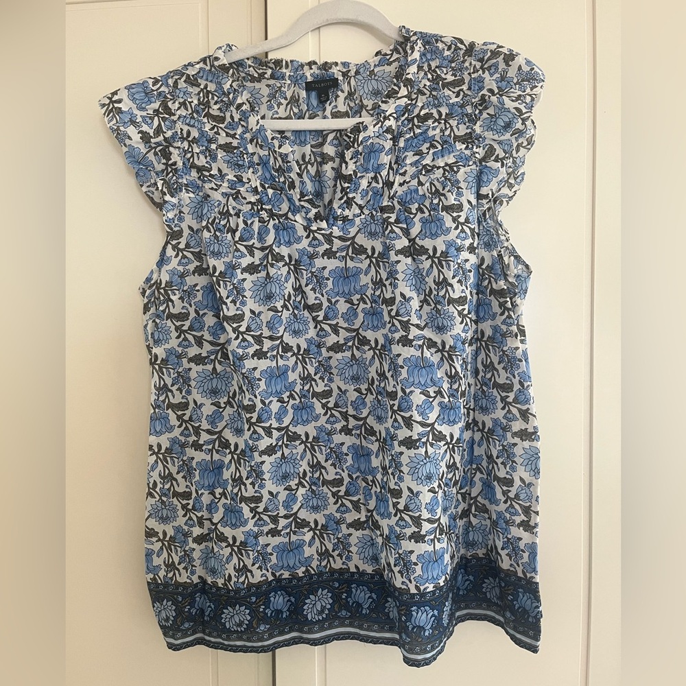 Talbots Cap-Sleeved Blouse - XL